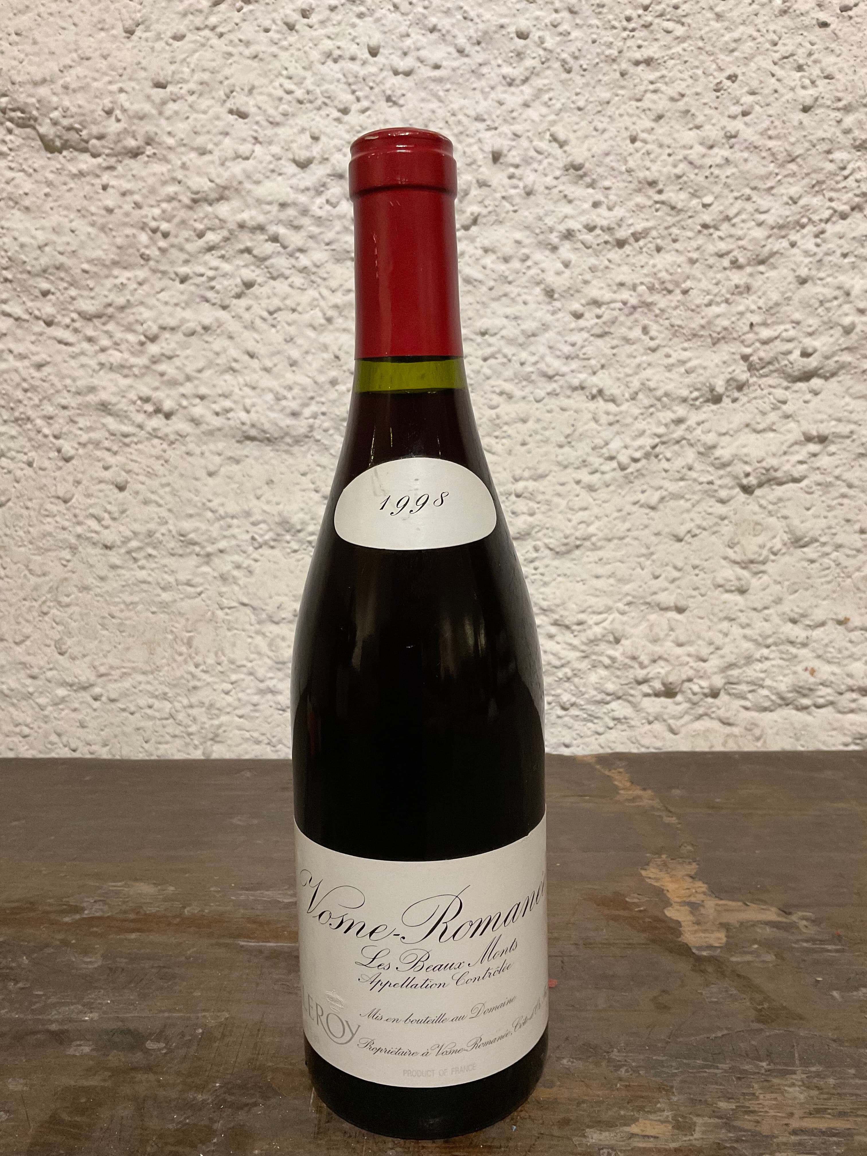 Domaine Leroy, Vosne-Romanée Premier Cru, Les Beaux Monts, 1998