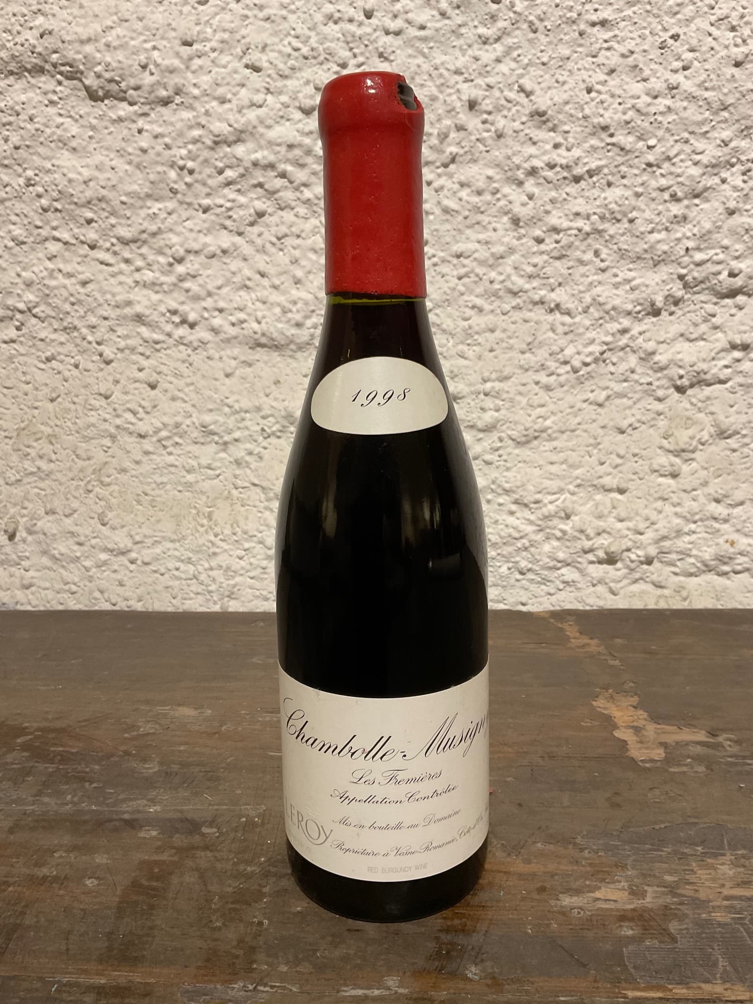 Domaine Leroy, Chambolle-Musigny, Les Fremieres, 1998