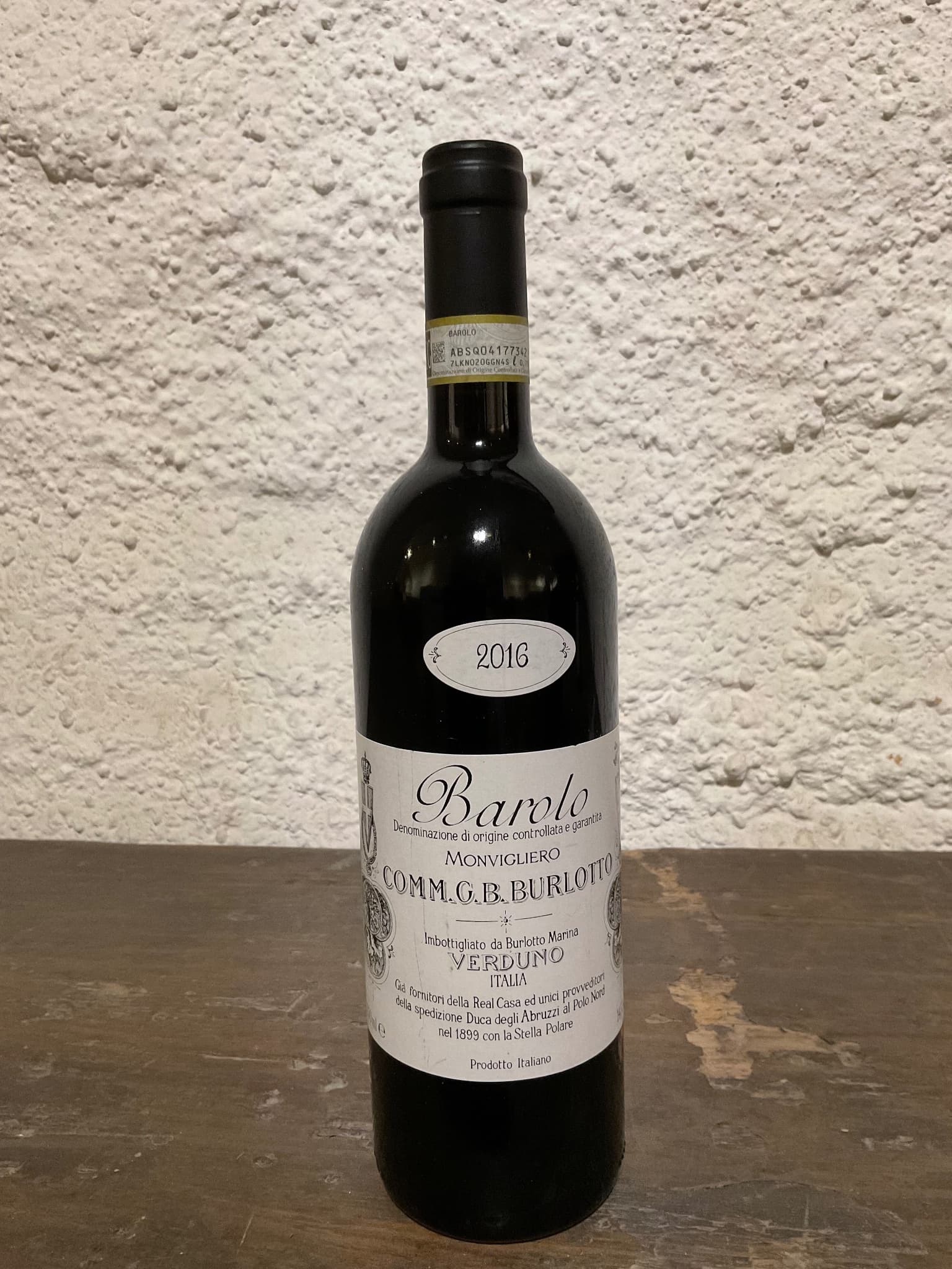 Comm. G.B. Burlotto, Barolo, Monvigliero, 2016