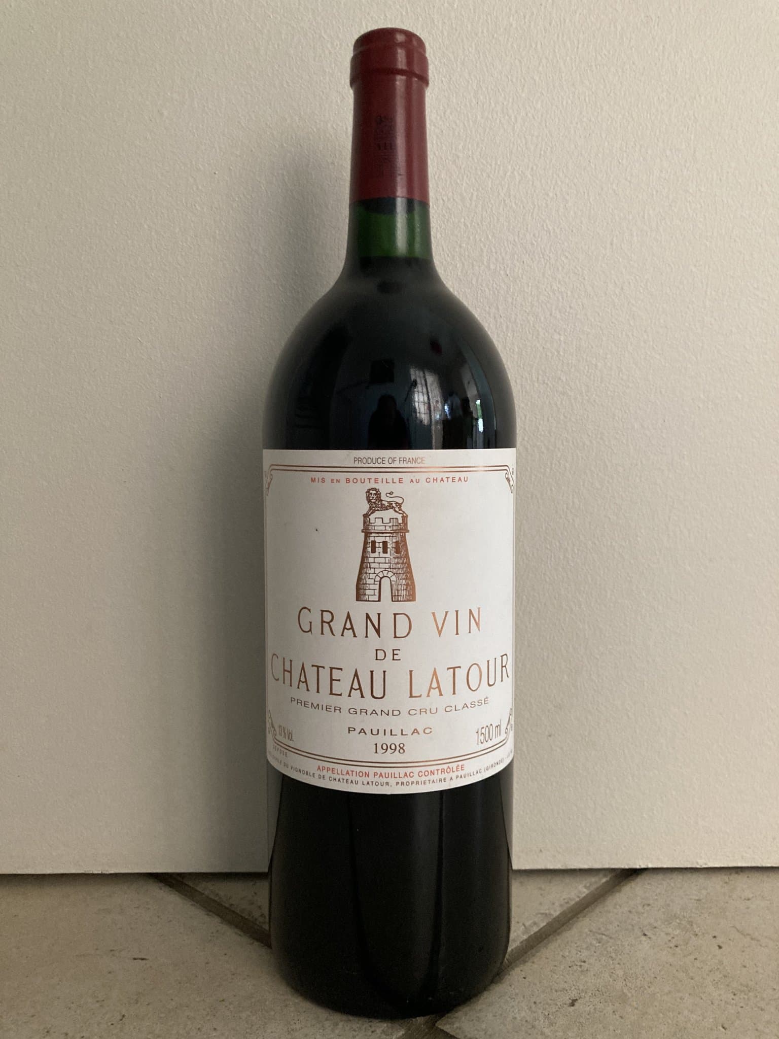 Grand Vin de château Latour, Pauillac, 1998 (Magnum)