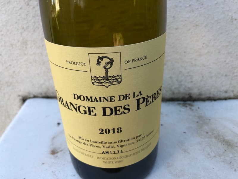 Grange des pères, Domaine de la Grange des Pères (Bc/Wh), Vin de Pays de l'Hérault, 2018