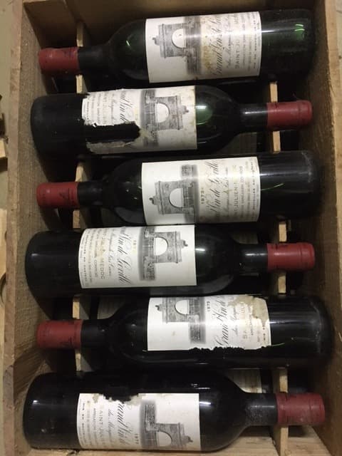 6 x Grand Vin de Léoville du Marquis de las Cases, Saint-Julien, 1973