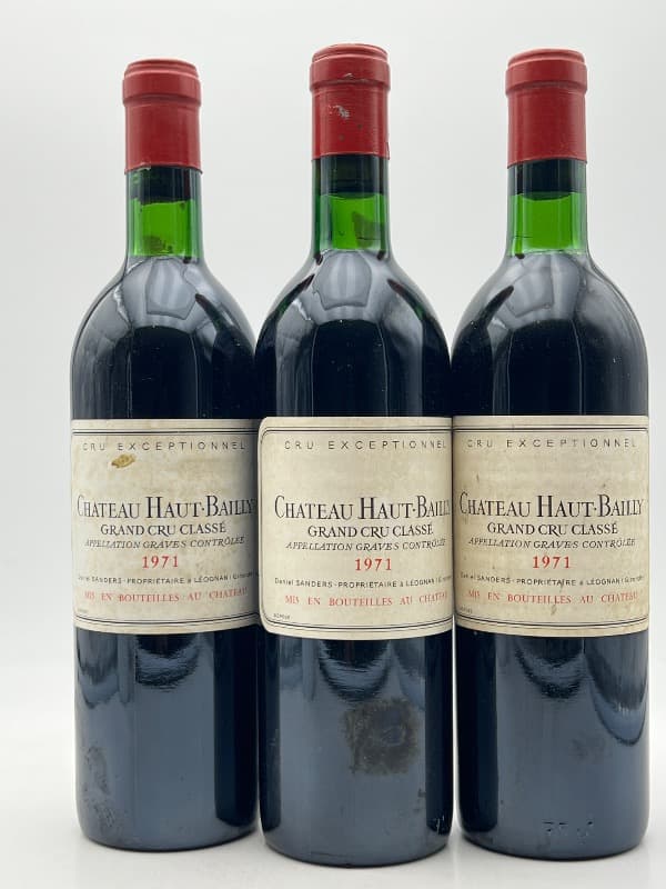 3 x Château Haut-Bailly., Graves, 1971
