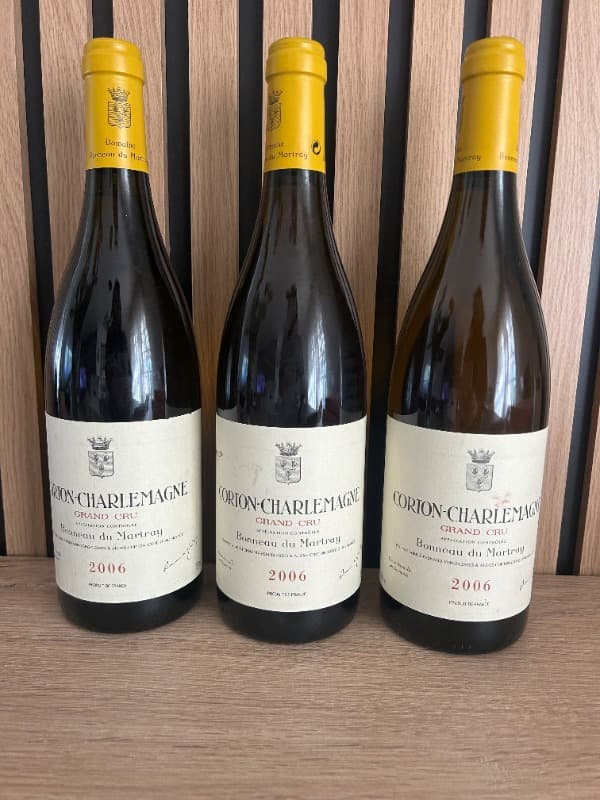 3 x Corton-Charlemagne, Grand cru, Bonneau du Martray, 2006