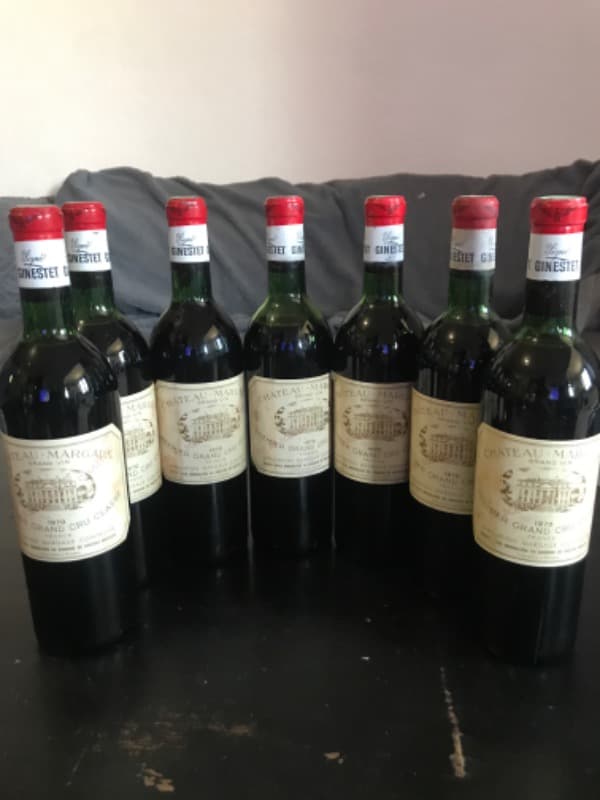 7 x Château Margaux, Margaux, 1970