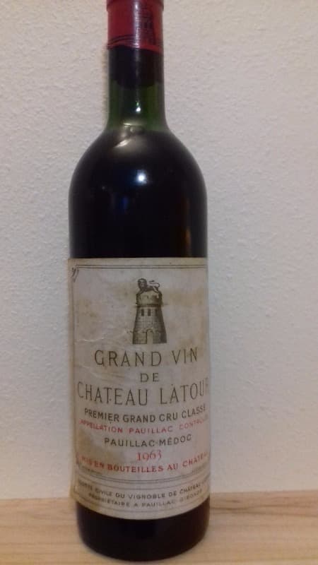 Grand Vin de Château Latour, Pauillac, 1963