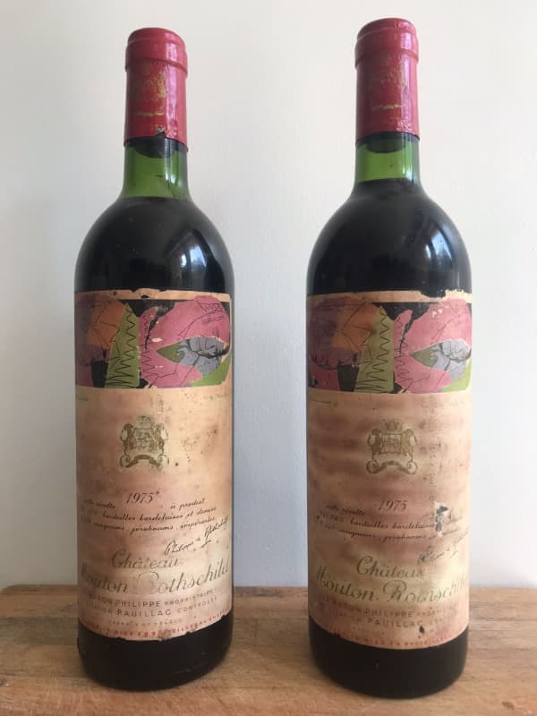2 x Château Mouton Rothschild, Pauillac, 1975