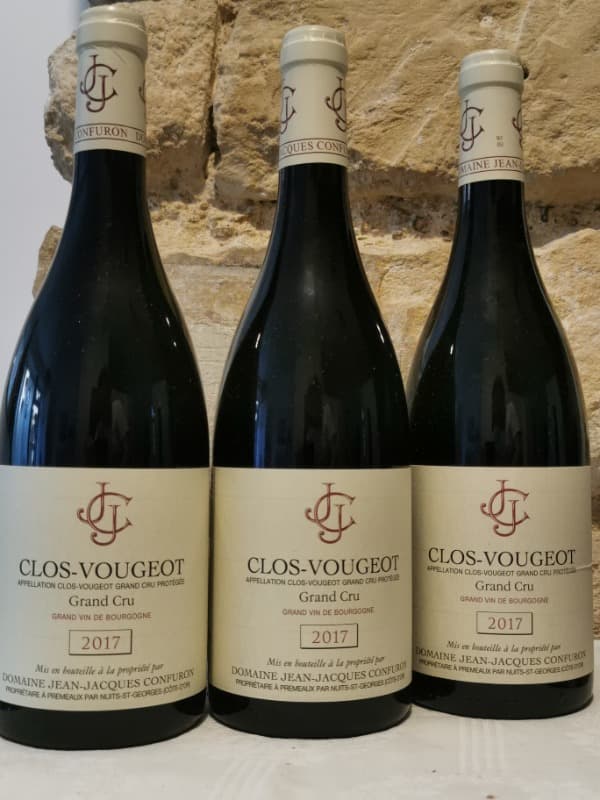 3 x Clos de Vougeot, Grand cru, Domaine J. J. Confuron, 2017