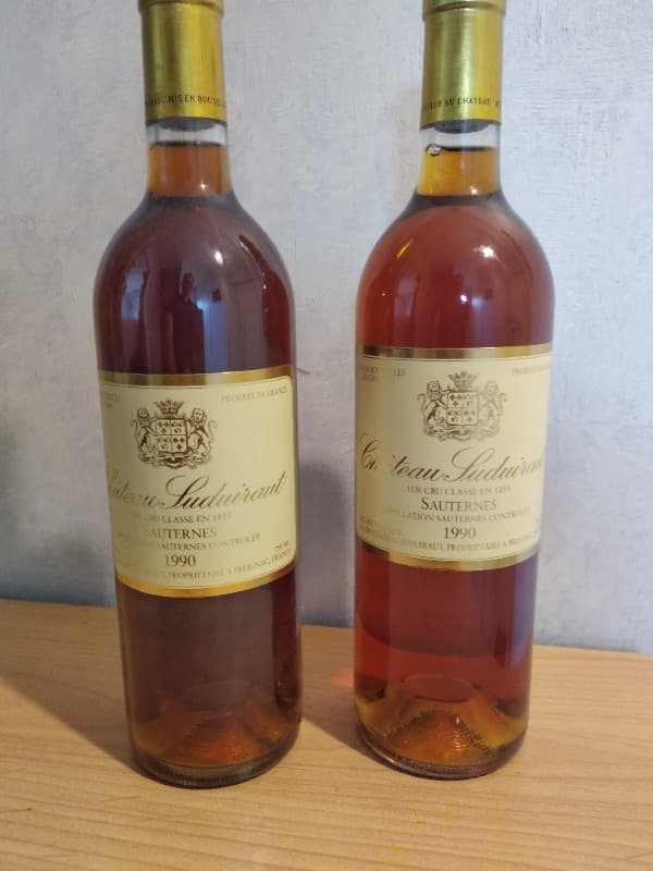 2 x Château Suduiraut, Sauternes, 1990