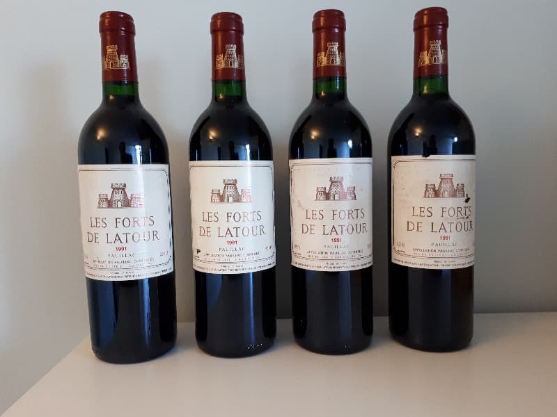 4 x Forts de Latour, Pauillac, 1991