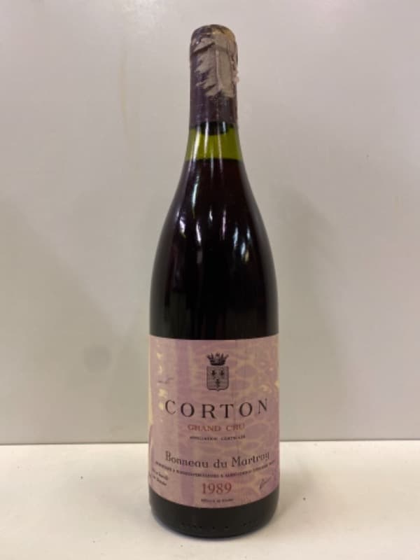 Corton, Grand cru, Bonneau du martray, 1989