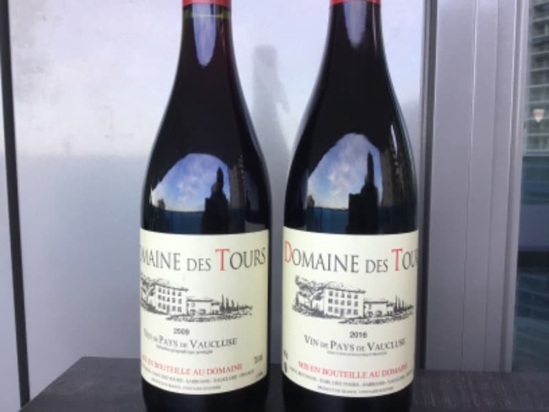 2 x Vin de Pays du Vaucluse, Domaine des Tours, 2009/2016