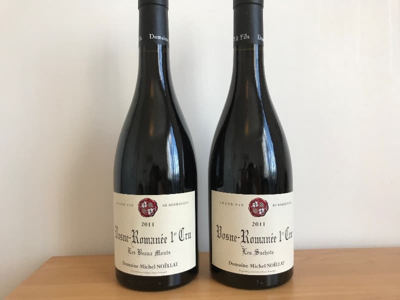 2 x Vosne-Romanée, 1 x Les Beaux Monts / 1 x Les Suchots, Michel NOËLLAT, 2011
