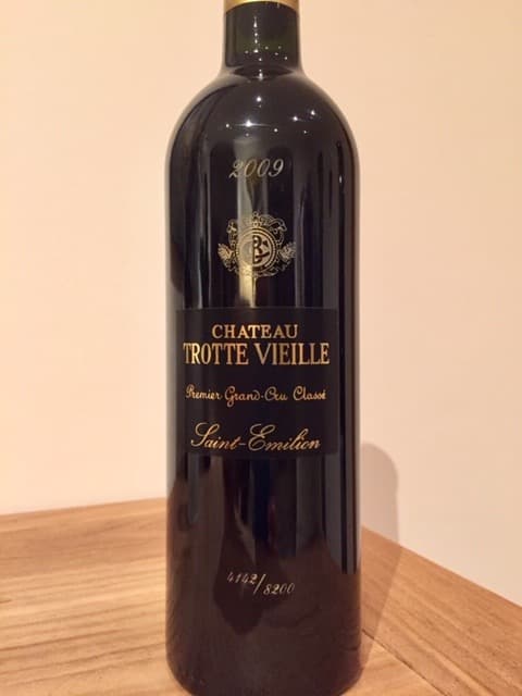 Premier Grand Cru Classé bouteille 4142/8200, Château Trotte Vielle, Saint-Émilion, 2009