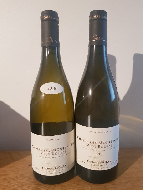 2 x Chassagne-Montrachet, 1er cru Vide Bourse, Morey Thomas, 2016/2018