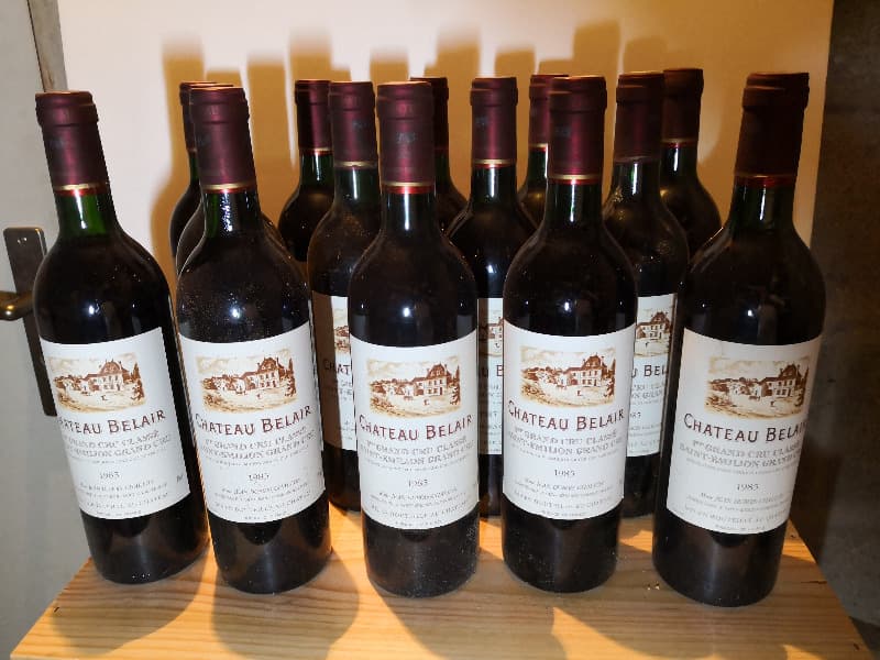 14 x 1er grand cru classé, château Belair Monange, Saint-Émilion Grand Cru, 1985