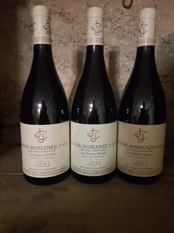 3 x Vosne-Romanée, 1er cru Les Beaux Monts, Jean-Jacques Confuron, 2018