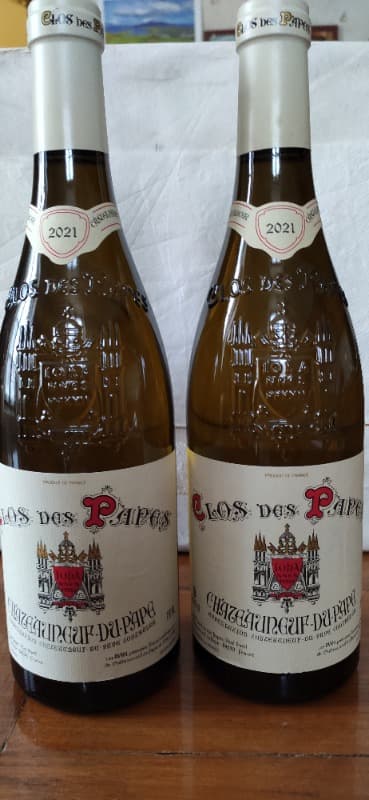 2 x Châteauneuf-du-Pape, (Bc/Wh), Clos des Papes, 2021