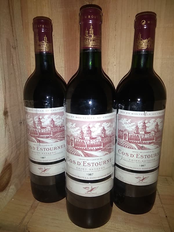 3 x Cos d'Estournel, Saint-Estèphe, 1987