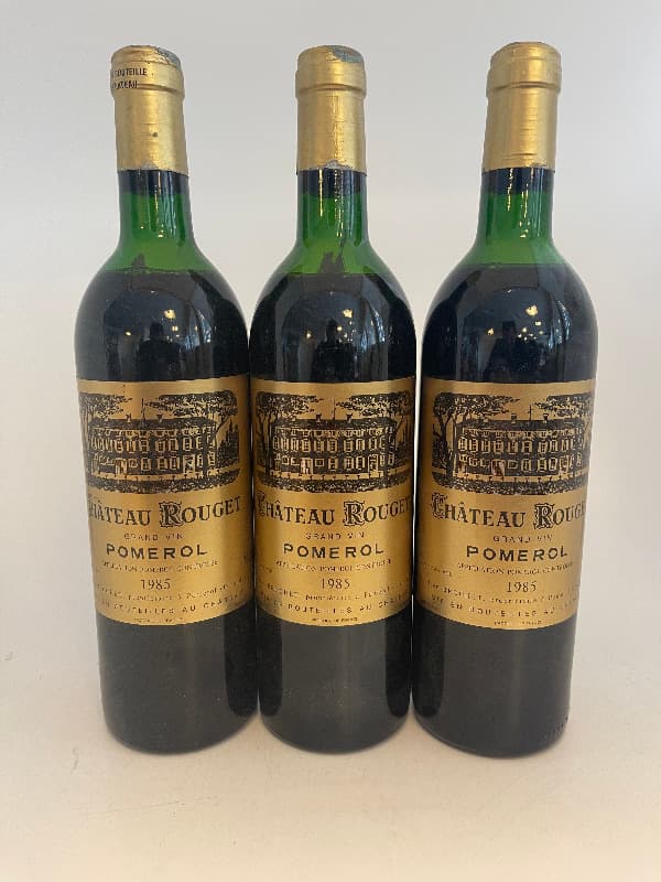 3 x Château Rouget, Pomerol, 1985
