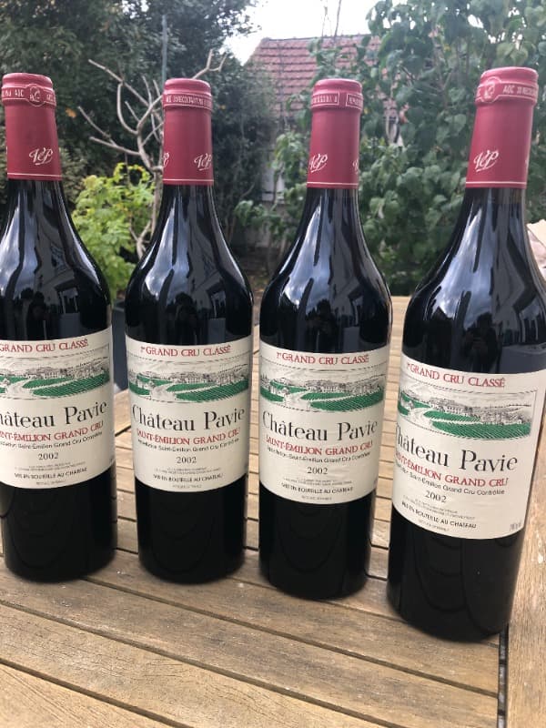 4 x Château Pavie, Château Pavie, Saint-Émilion Grand Cru, 2002