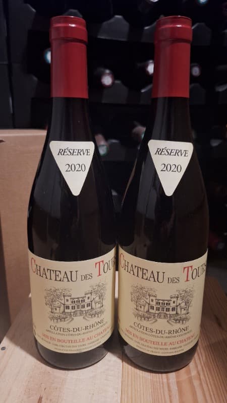 2 x Côtes-du-Rhône, Château des Tours, 2020