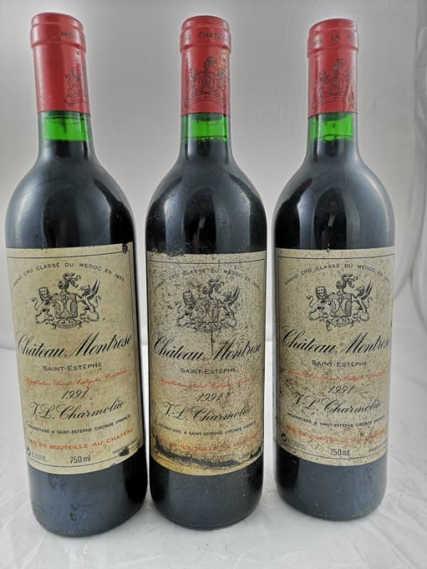 3 x Château Montrose, Saint-Estèphe, 1991