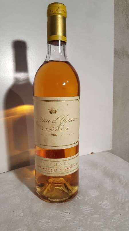 Château d'Yquem Lur-Saluces, Sauternes, 1986