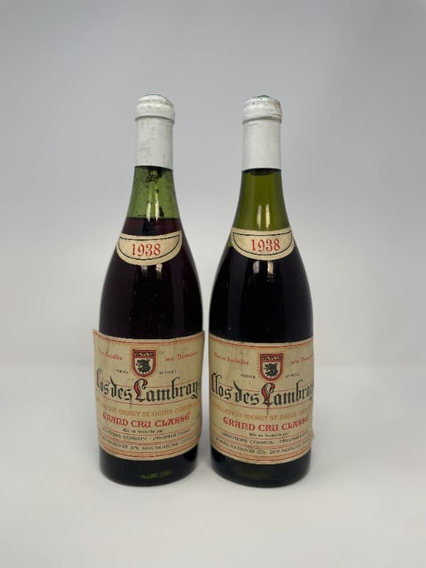 2 x Clos-des-Lambrays, Grand Cru, Domaine des Lambrays (Cosson), 1938
