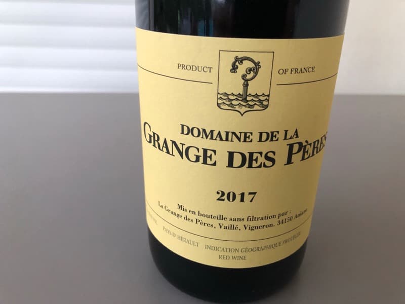 La Grange des Pères, Vin de Pays de l'Hérault, 2017