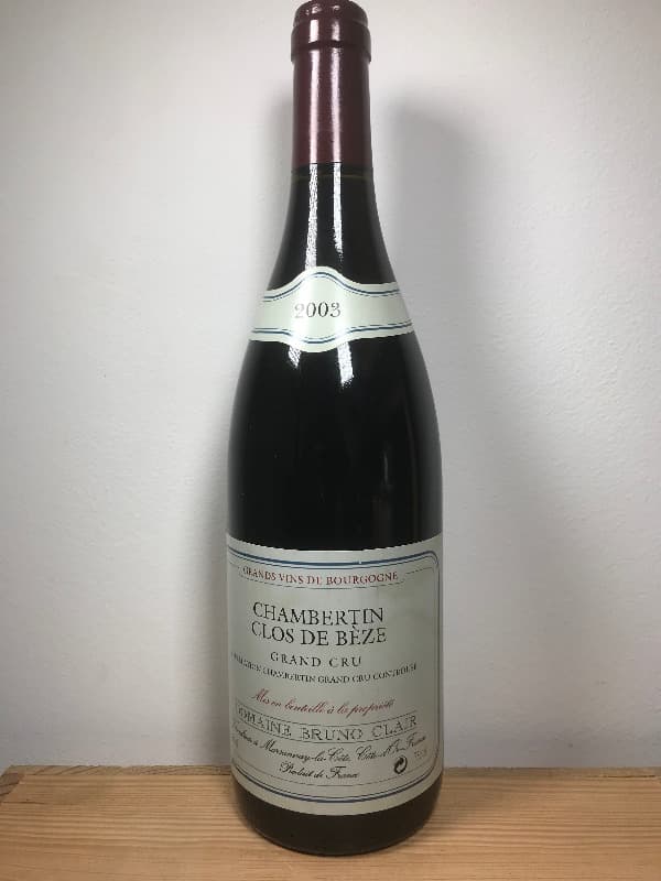 Chambertin-Clos de Bèze, Bruno Clair, 2003