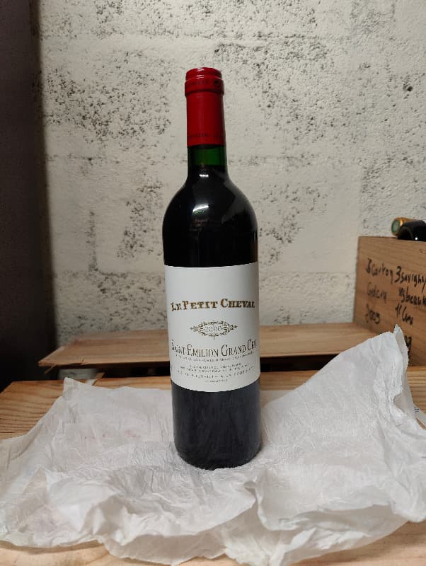 le Petit Cheval, château Cheval Blanc, Saint-Émilion Grand Cru, 2000