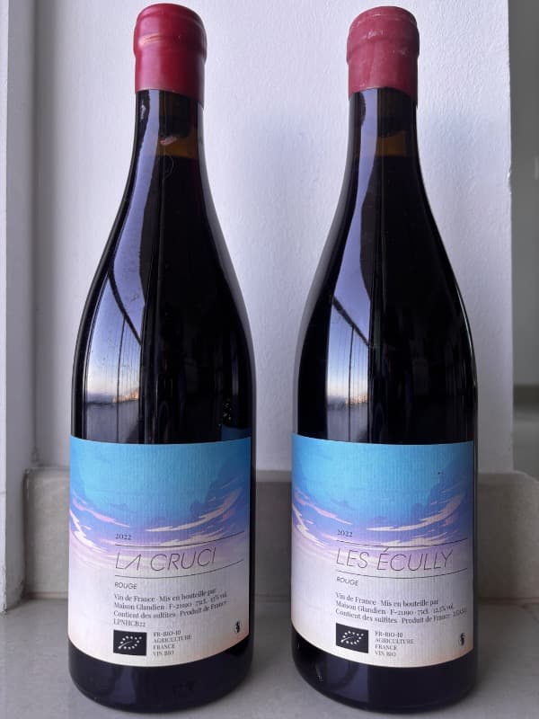 2 x La Cruci les Ecully (Rge/Red), Maison Glandien, Vin de France, 2022