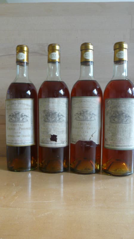 4 x Château Rabaud Promis, Sauternes, 1959