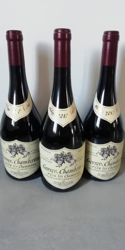 3 x Gevrey-Chambertin, 1er cru Les Champeaux, Philippe Leclerc, 2017