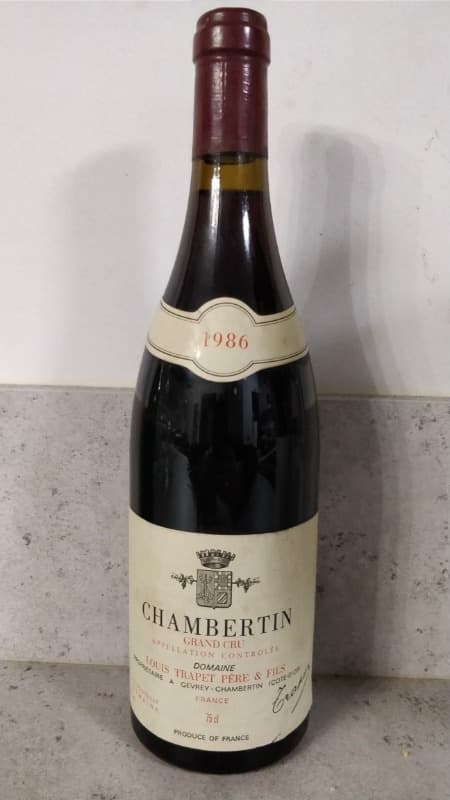 Chambertin, Grand Cru, Louis Trapet père et fils, 1986
