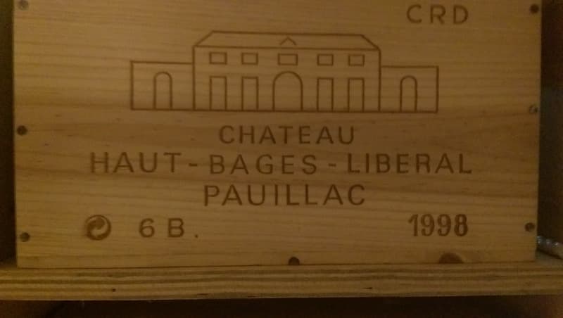 CBO x6 Pauillac, Château haut bages libéral, Bordeaux, 1998