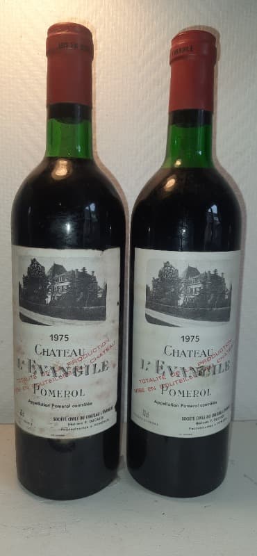 2 x château L'évangile, Pomerol, 1975