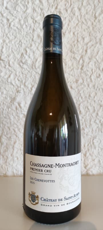 Chassagne-Montrachet, Les chenevottes, château de Saint Aubin, 2015
