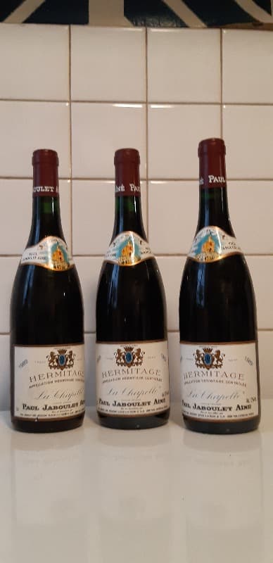 3 x Hermitage, La Chapelle, Paul Jaboulet Aîné, 1989