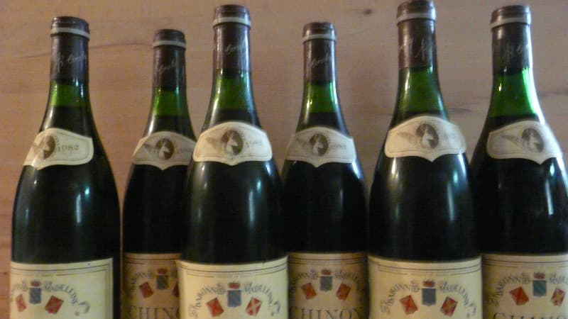 6 x baronnie madeleine, Chinon, Domaine Couly Dutheil, 1982