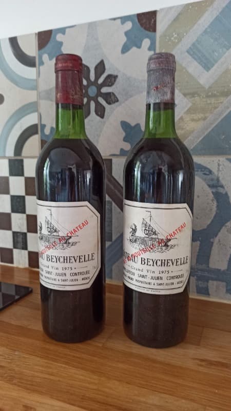 2 x Château Beychevelle, Saint-Julien, 1975