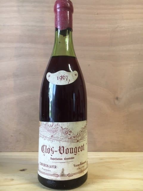 Clos de Vougeot, CONFURON JAYER, 1967