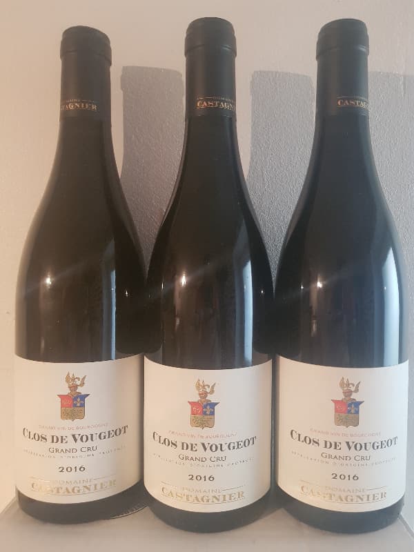 3 x Clos de Vougeot, Domaine Castagnier, 2016