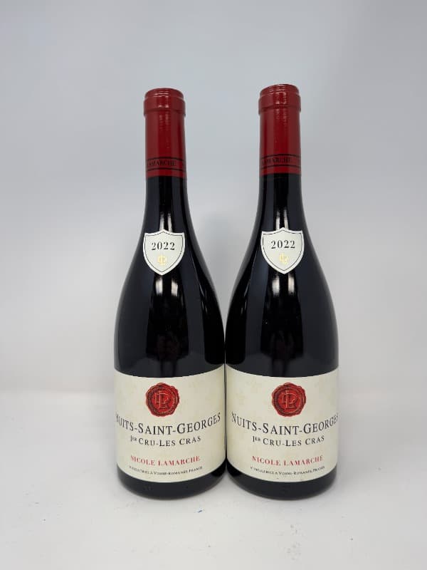 2 x Nuits-Saint-Georges, 1er Cru - Les Cras, Nicole Lamarche, 2022