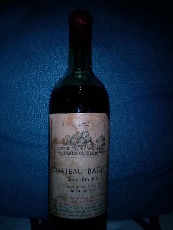 Chateau Badette, Saint-Émilion, 1943