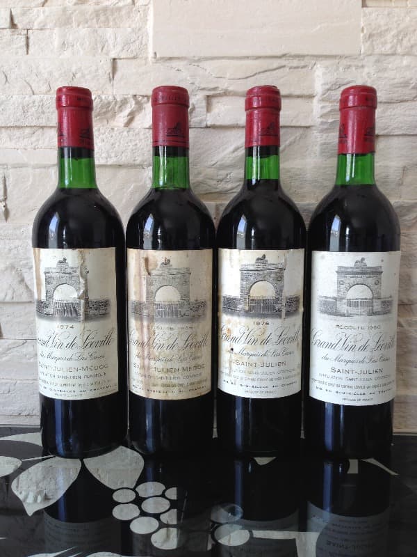 4 x CHATEAU LEOVILLE LAS CASES, Saint-Julien, 1968, 1974, 1976, 1980