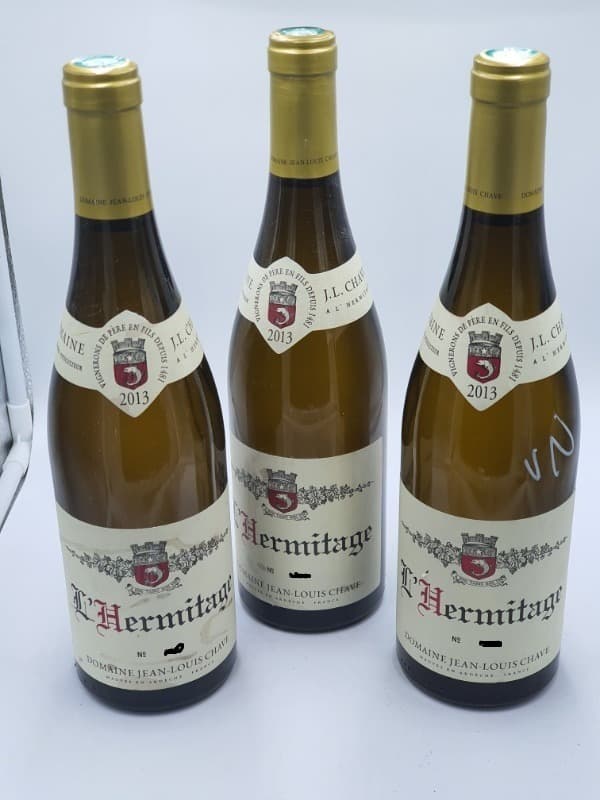 3 x Hermitage, blc/white, Jean-Louis Chave, 2013