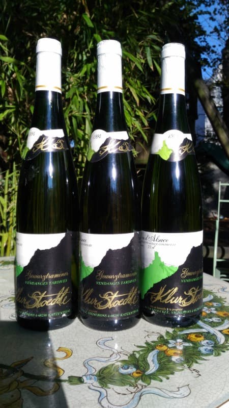 3 x VENDANGES TARDIVES, KLUR STOECKLE, Alsace, 1994