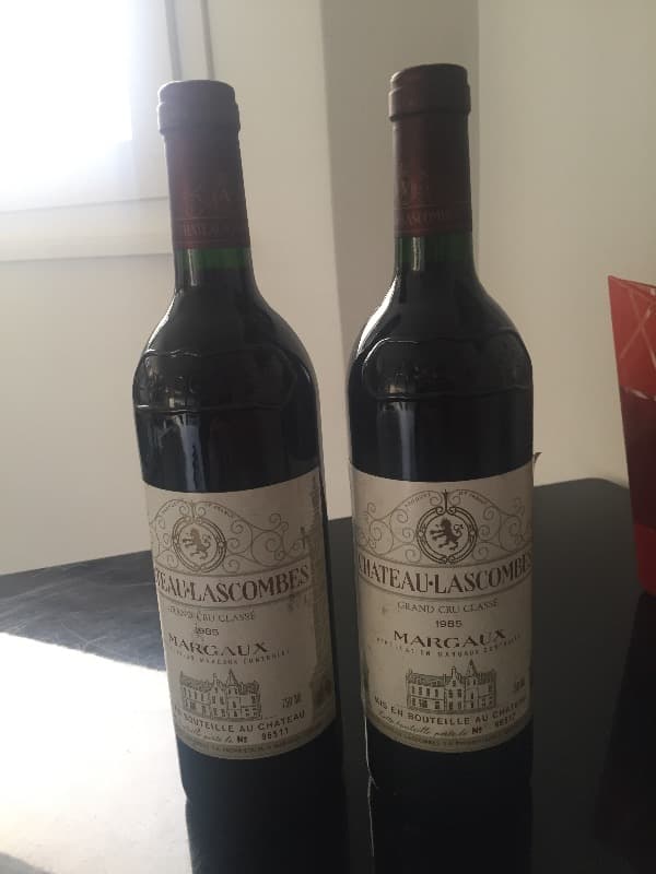 2 x Château Lascombes, Margaux, 1985